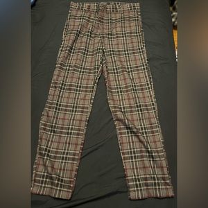 Plaid dress pants- US 28
